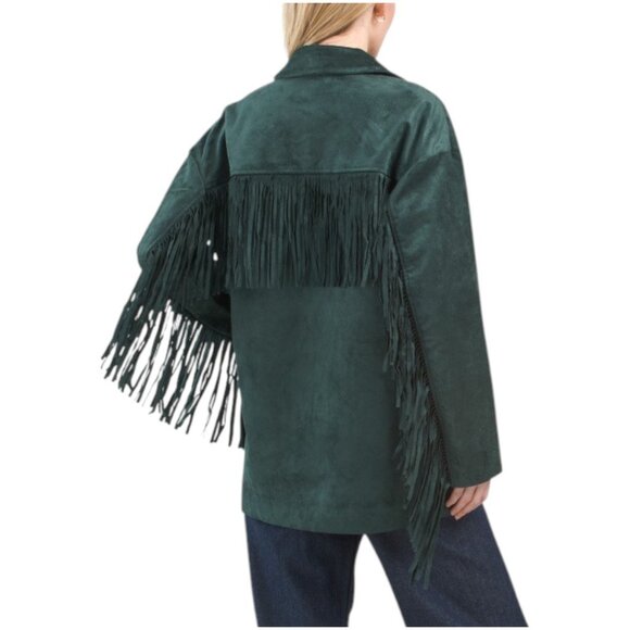 BLANK NYC Faux Suede Fringe Jacket - Picture 2 of 2